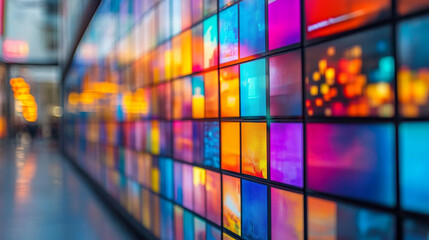 Digital screens displaying diverse content, symbolizing web accessibility and modern communication, showcasing inclusivity and technological advancement in the digital age.

