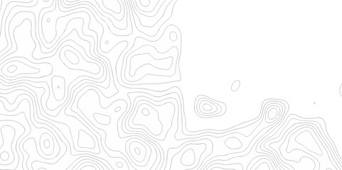 Abstract Vector geography landscape Topo contour map on white background, Topographic contour lines. Seamless pattern with lines Topographic map. Geographic mountain relief diagram line wave carve.	