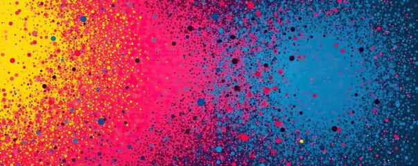 Halftone comic book effect, vibrant risograph print texture , pattern, print, filter