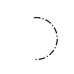 Semicircular Dotted Line