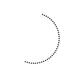 Semicircular Dotted Line