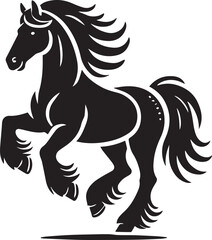 black horse vector illustration, horse silhouette vector, horse logo vector, horse silhouette vector isolated on white background