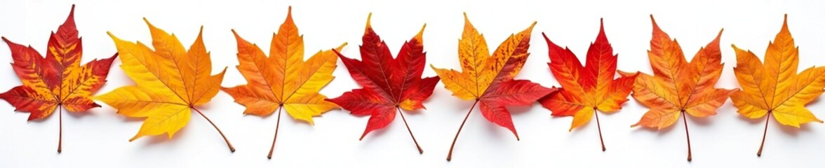 Intricate detail of dried autumn leaves against white , leaves, fall foliage