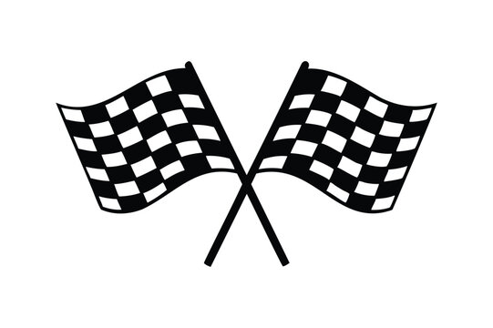 black and white checkered racing flags