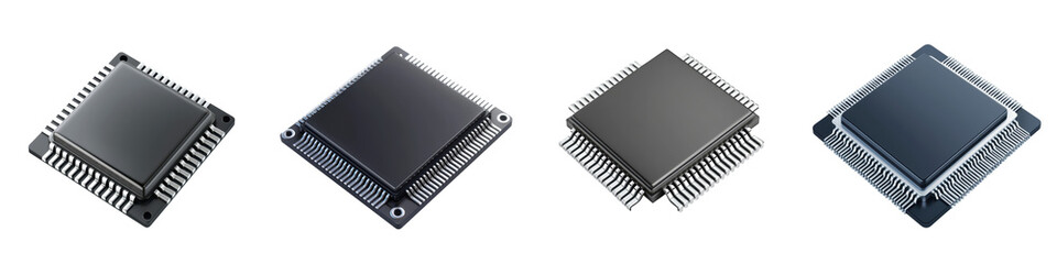 Close up photography of high tech electronic circuit board with intricate microchips transistors and other miniature components