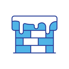 Chimney icon isolated on a white background. Vector illustration.