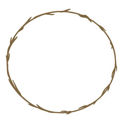 枝の丸いフレーム