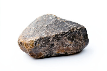 Fototapeta premium Solid Heavy Rock on white background