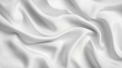 Soft White Satin Fabric Texture for Elegant Background or Design