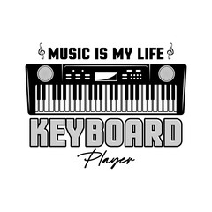vector emblem design for music posters and t-shirts monochrome