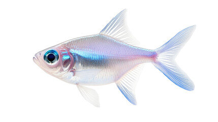 Fototapeta premium A small fish with blue and white scales