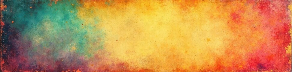 Obraz premium Vintage-styled photo on textured grain risograph paper , worn, paper