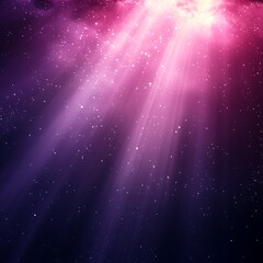 Radiant Light Through Purple Clouds