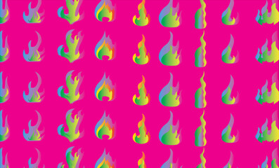 seamless pattern fire