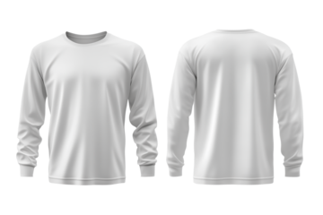 Blank Long Sleeve T-Shirt Mockup