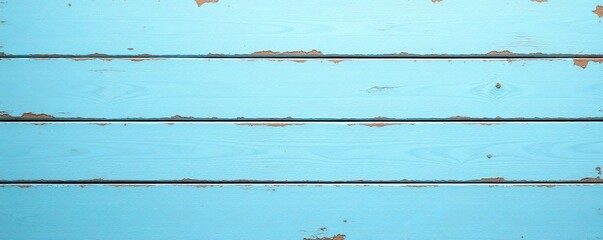 Light blue wood planks, chipped and faded paint , blue wood texture, old