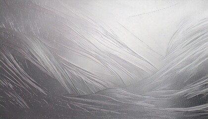 Obraz premium Abstract light silver background with a subtle grain texture, reflecting light in soft waves, creating a serene, modern, and dynamic effect with a polished, metallic appearance. 