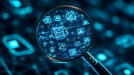 Digital Data Magnification: Unveiling Insights through Technological Lenses