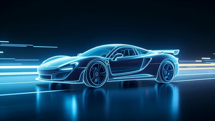 Holographic Race Car: A Symbol of Speed and Innovation in Transport