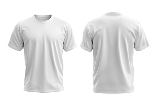 Blank white t-shirt mockup