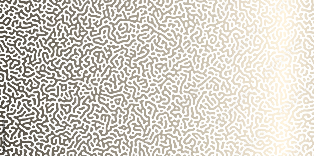 Poster abstract reaction-diffusion turing pattern natural texture brown and gray gradient color scheme. lin