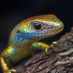 Fototapeta premium Eastern Glass Lizard on a branch