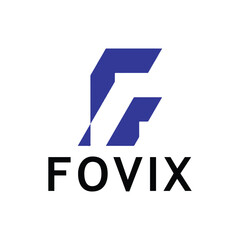 Modern abstract letter F logo design