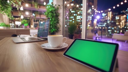 Night Cafe Workspace View