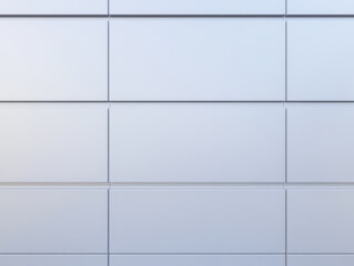 Modern minimalist wall design featuring smooth uniform panels in soft tones