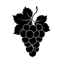 Grape silhouette vector