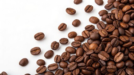 Obraz premium Coffee Bean Texture Background, Roasted Coffee Beans, Brown Coffee Beans, Coffee Bean Close Up, Coffee Texture, Coffee Background Image, High-Resolution Coffee Image