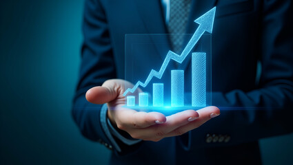 Track Financial Trends & Stock Growth with Holographic Visualization