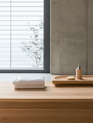 Modern spa setting with natural elements and soft lighting creating a relaxing ambiance