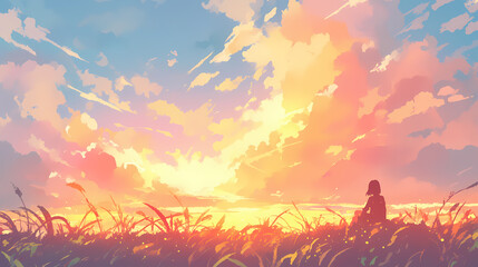 Sunlight Cartoon Colorful Illustration