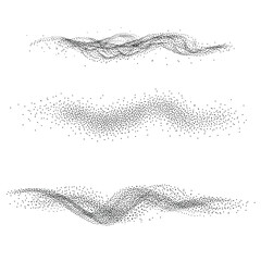 Noise gradient vector texture. Dotwork gradient pattern background. Black noise stipple dots. Sand grain effect. Abstract noise dotwork pattern. Gradient circles. Stochastic dotted grunge banner