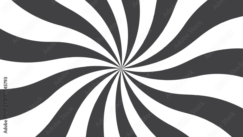 Poster Abstract Retro sunburst background Abstract radial lines. Classic vintage sun rays pattern with Comic design element. Sunburst pattern beam rays background. Twirl background black and white pattern