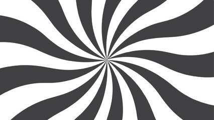 Abstract Retro sunburst background Abstract radial lines. Classic vintage sun rays pattern with Comic design element. Sunburst pattern beam rays background. Twirl background black and white pattern