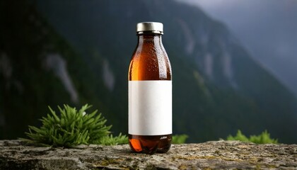 Drink Bottle Packaging Mockup with Stylish Design
