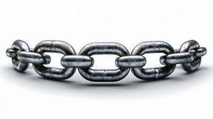 Industrial chain on white background