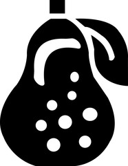 Pear vector sign, fruit, green