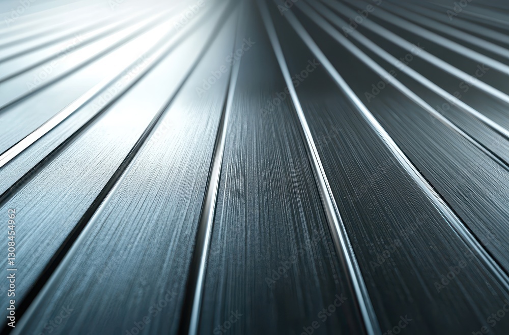 Poster abstract metallic background with smooth lines and reflections creating a modern design aesthetic pe