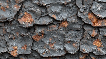A wall adorned with an intricate rust pattern highlighting the beauty of age and natural decay