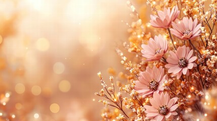 Fototapeta premium Vibrant bunch of colorful flowers displayed beautifully against a soft background for inspiration