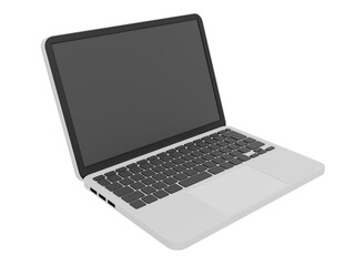 右向きのノートパソコンRight-facing Laptop