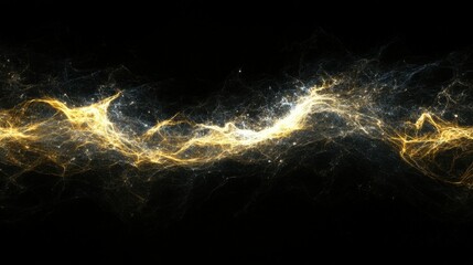 Abstract background of long explosure tale light on black ,Technology backgroud
