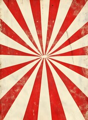 Vintage Red and White Sunburst Background