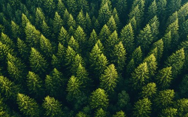 Aerial top view forest tree, Rainforest ecosystem and healthy environment concept and background, Texture of green tree forest view from above