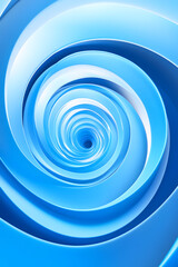 Fototapeta premium Blue flowing technology art background