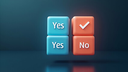 Interactive Floating Interface for Business Decision Making: Yes/No Blocks in Decision Matrix Concept