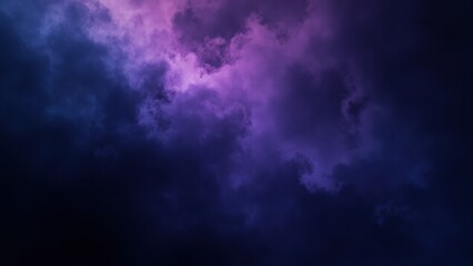 Fototapeta premium A dark periwinkle sky filled with swirling clouds, creating a mysterious and moody atmosphere.